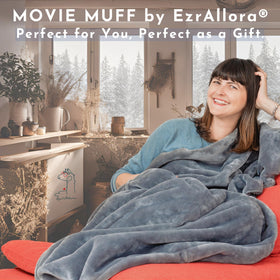 EzrAllora marsupial-pocket design keeps remote and snacks within reach.