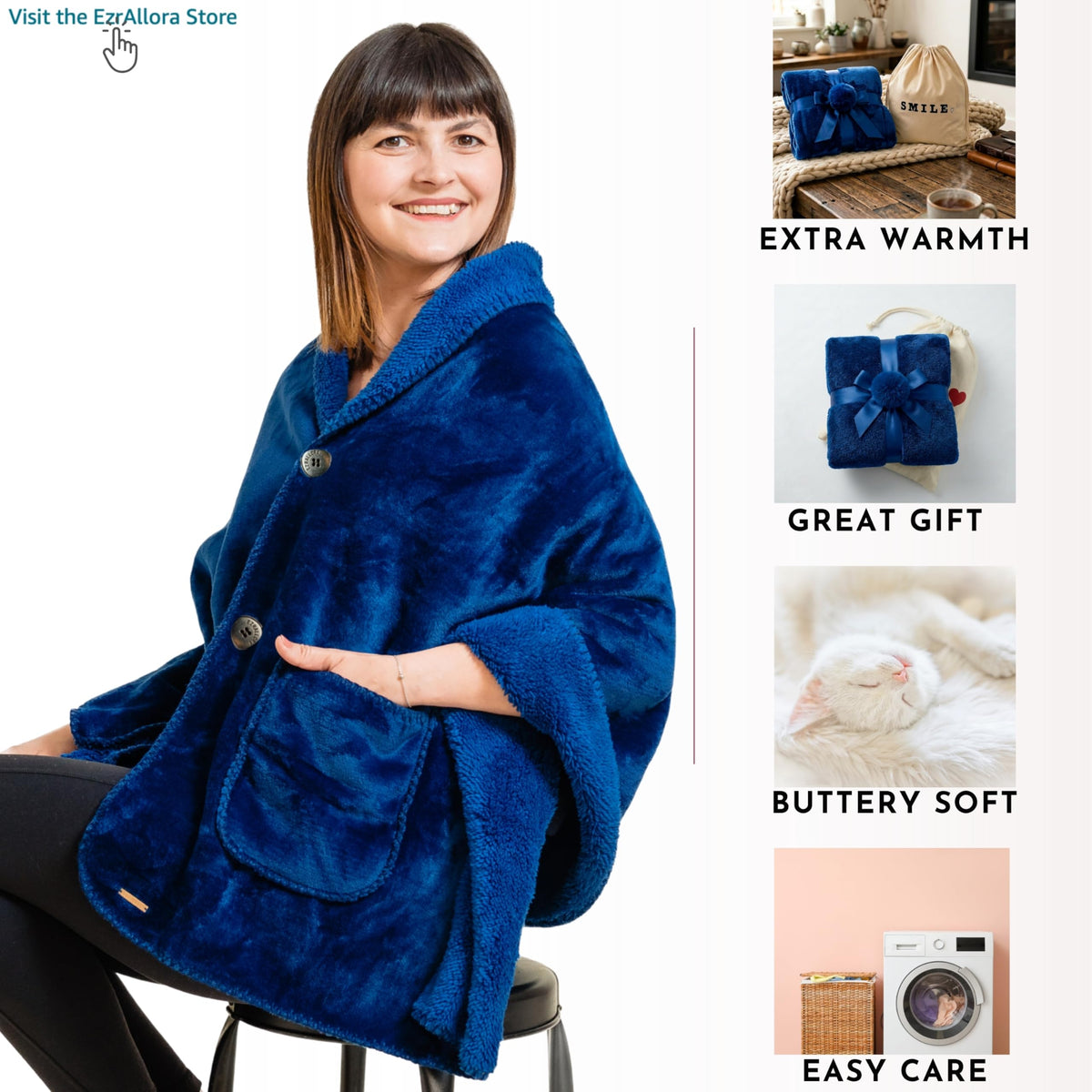 EzrAllora pockets add convenient storage during daily routines