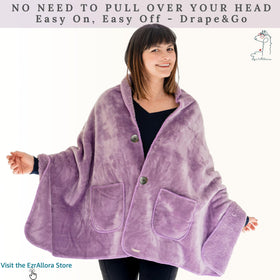 EzrAllora poncho front pockets keep hands warm and small items secure.