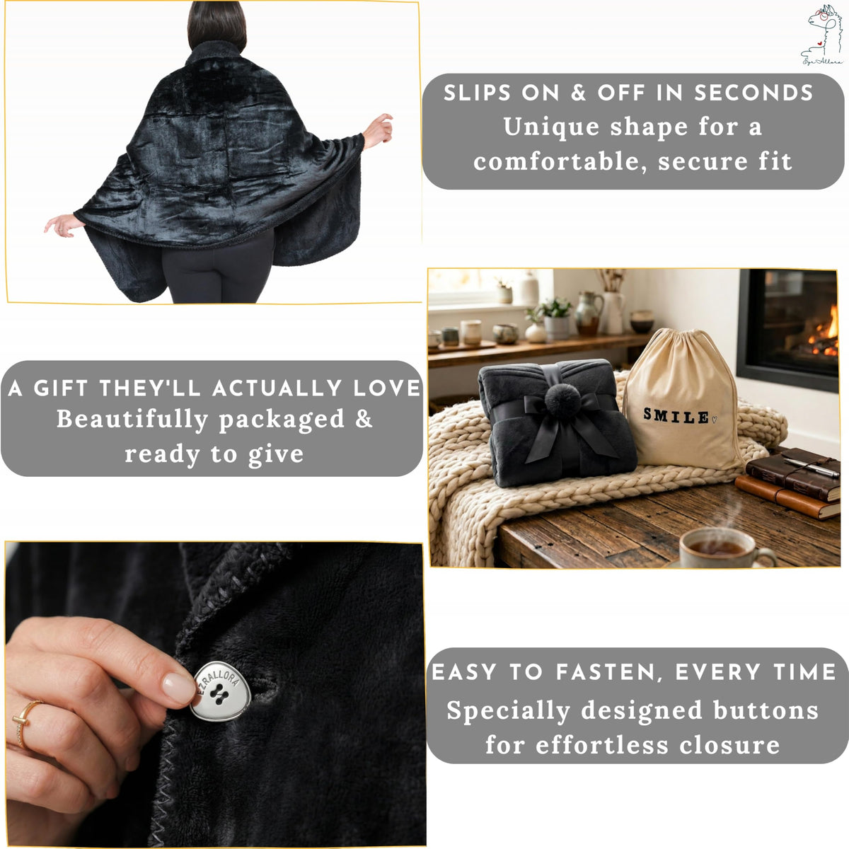 EzrAllora sherpa interior provides plush warmth against skin.
