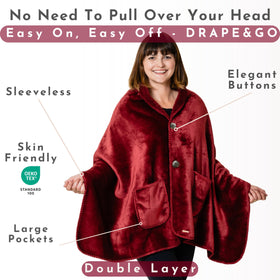 EzrAllora soft teddy sherpa inner offers plush warmth against the skin from the back view.
