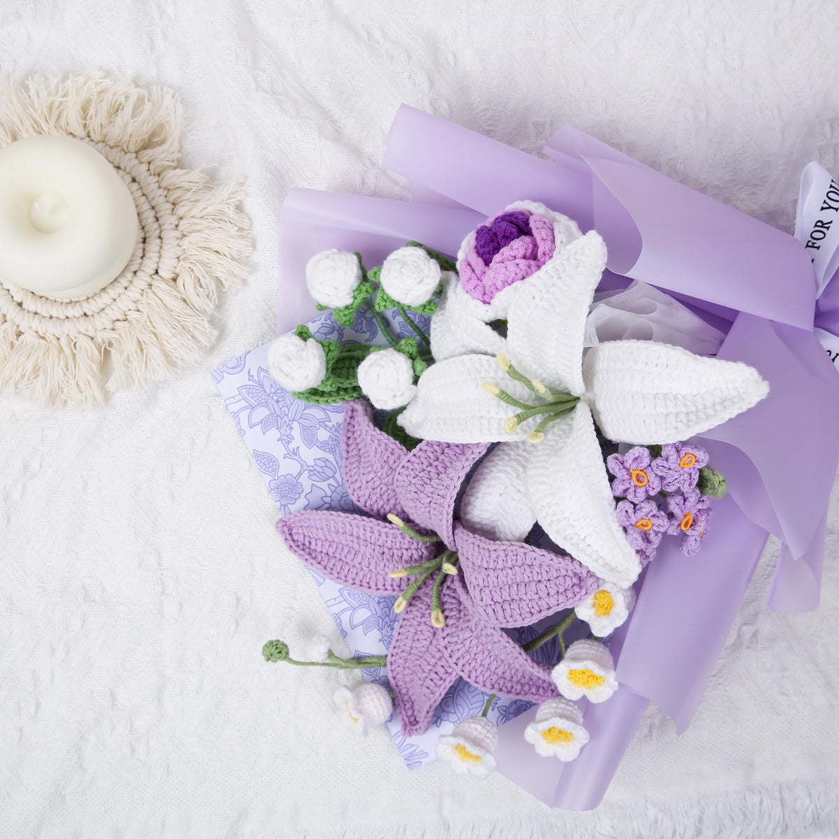 EZsenses lily and rose assembly—artful arrangement for cozy decor.