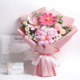 EZsenses crochet rose bouquet as a timeless centerpiece for any room.