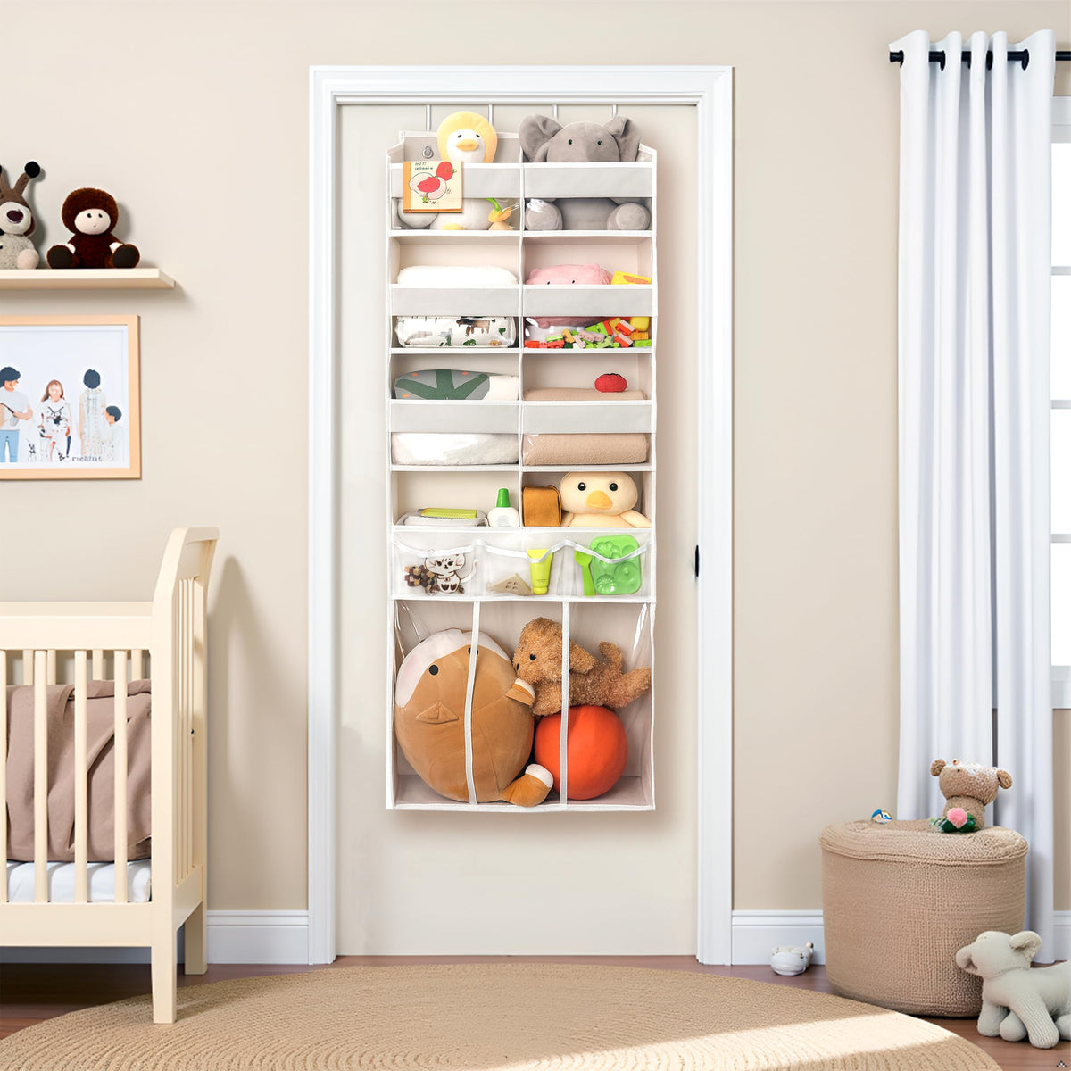 EZVERY versatile organizer setup for bathroom, bedroom, and dorm rooms