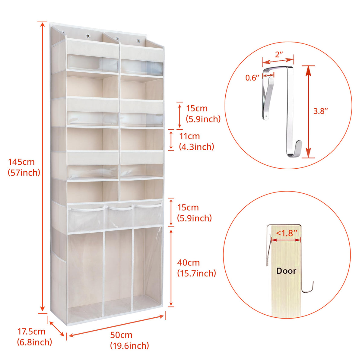 EZVERY side mesh pockets hold longer items such as hair tools