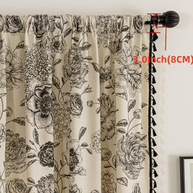 F-CHU Cotton linen blend drapes feel soft and natural