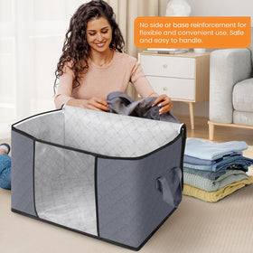 Fab totes 24 gallons reinforced handles enable easy transport.