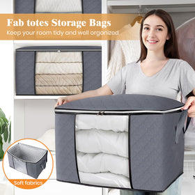 Fab totes 24 gallons sturdy zipper for long-lasting use.
