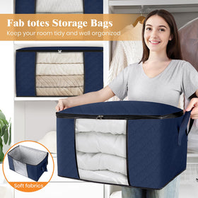Fab totes foldable design saves space when not in use.