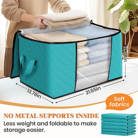 Fab totes reinforced-handle storage bags for easy carrying