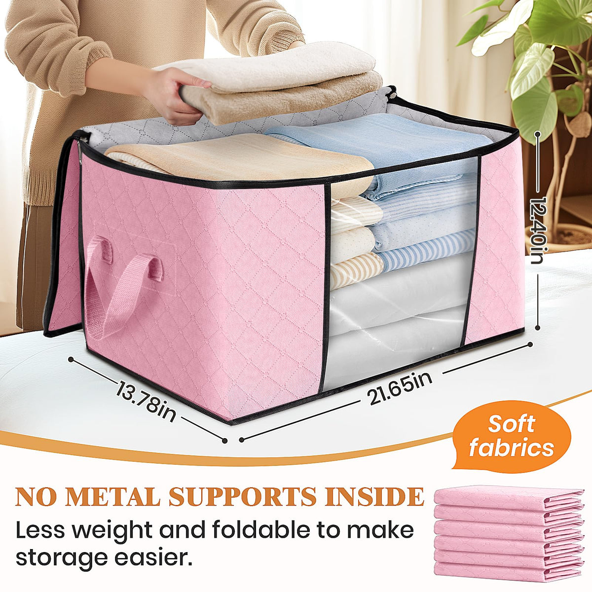 Fab totes reinforced handles support easy carrying during moves.
