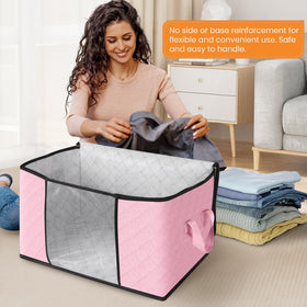 Fab totes see-through window helps identify contents quickly.