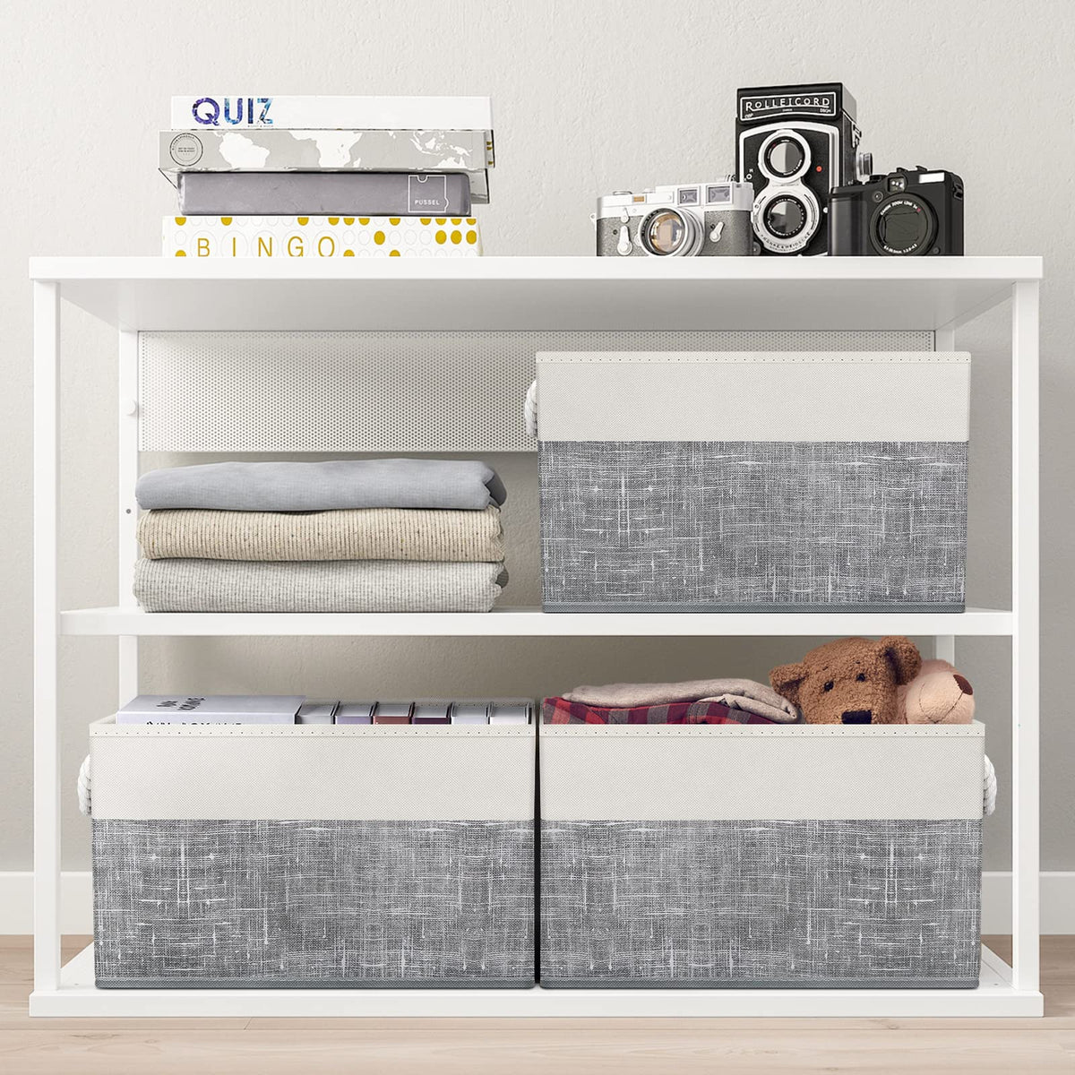Fab totes closet storage solution keeping closet shelves neat