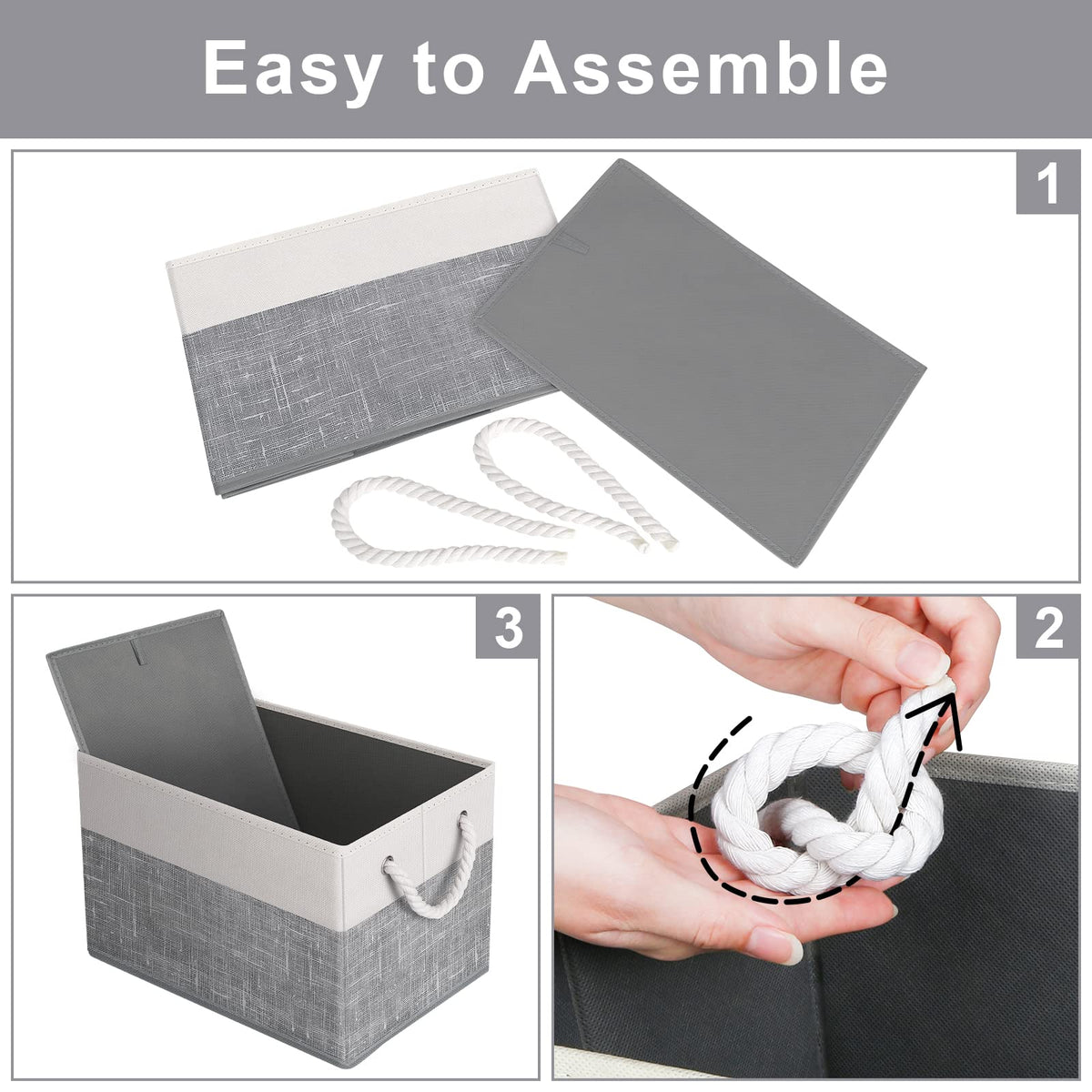 Fab totes storage bins folded flat, demonstrating space-saving collapse when not in use.