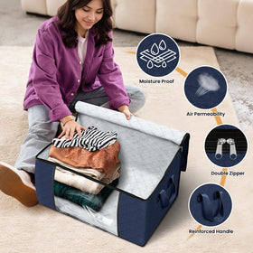 Fab totes stainless steel two-way zipper ensures long-lasting closure.