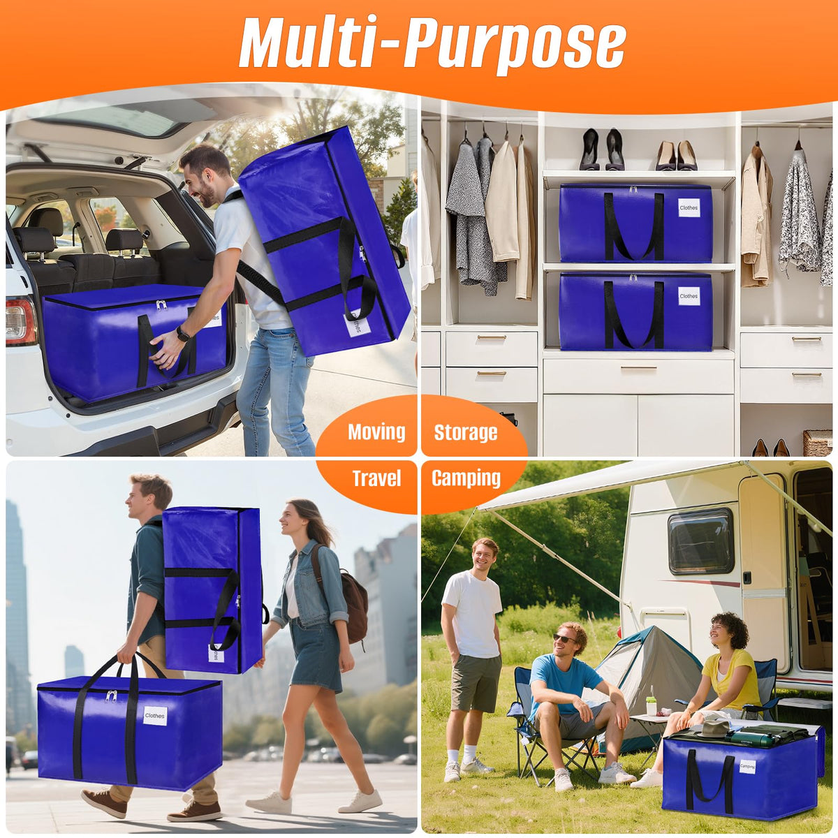 Fabspace 93 L capacity ideal for clothing, bedding, and more during moves