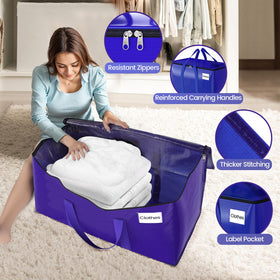 Fabspace dual-zipper with reinforced handles for secure transport.