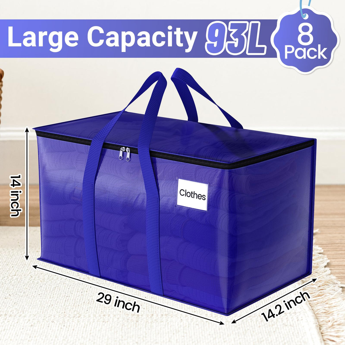 Fabspace large-item bag fits blankets and bedding.