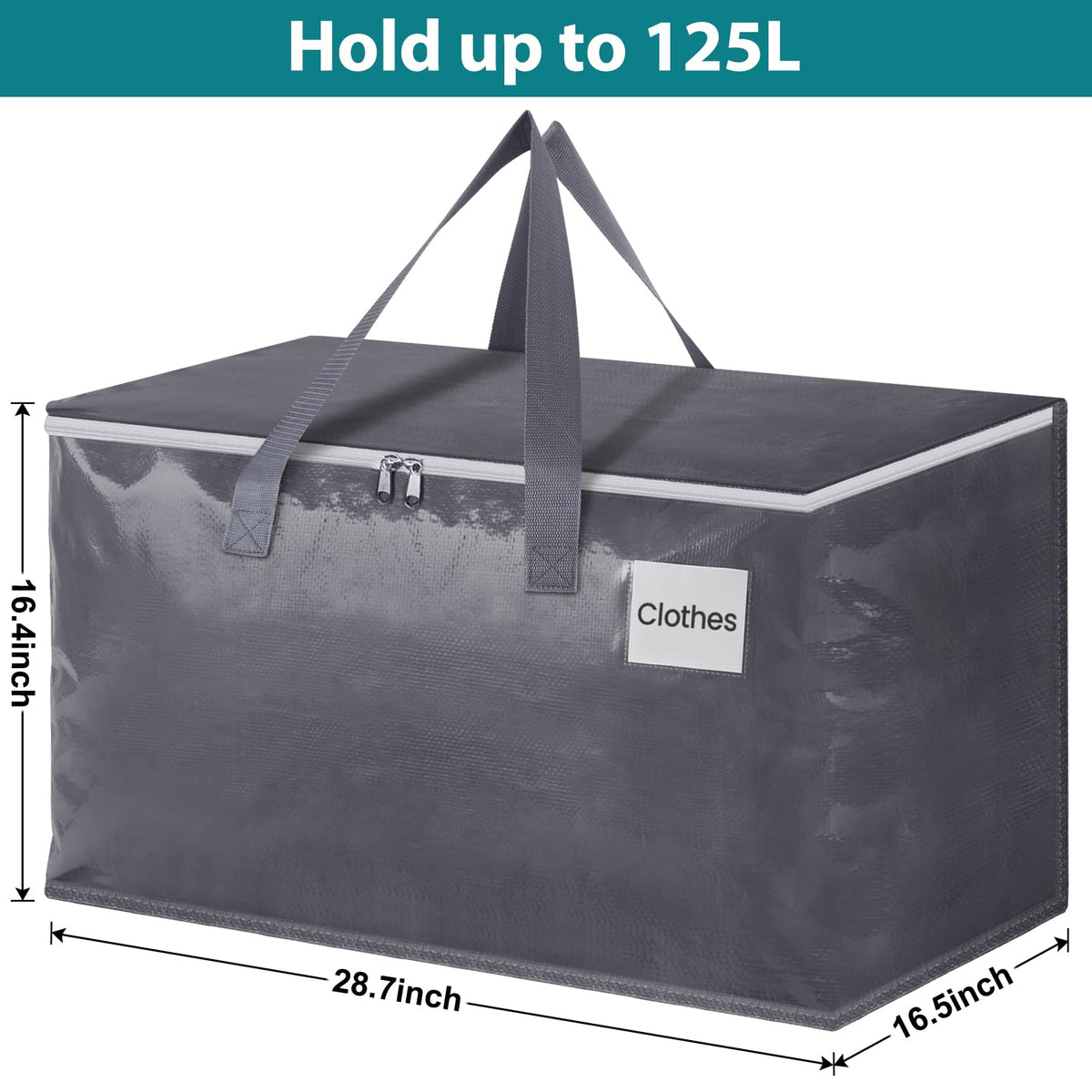 Fabspace 93L bag featuring a durable zipper for quick access