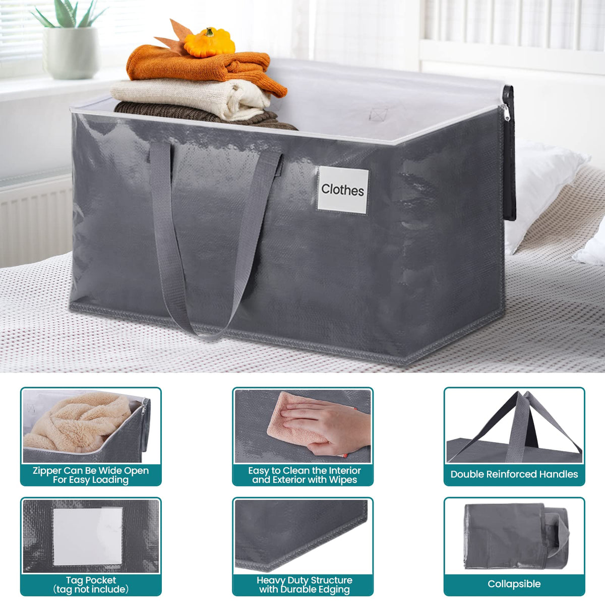 Fabspace moving bag with reinforced handles for heavy loads