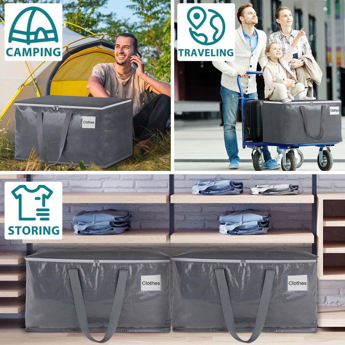 Fabspace moving bag exterior smooth and easy to wipe clean