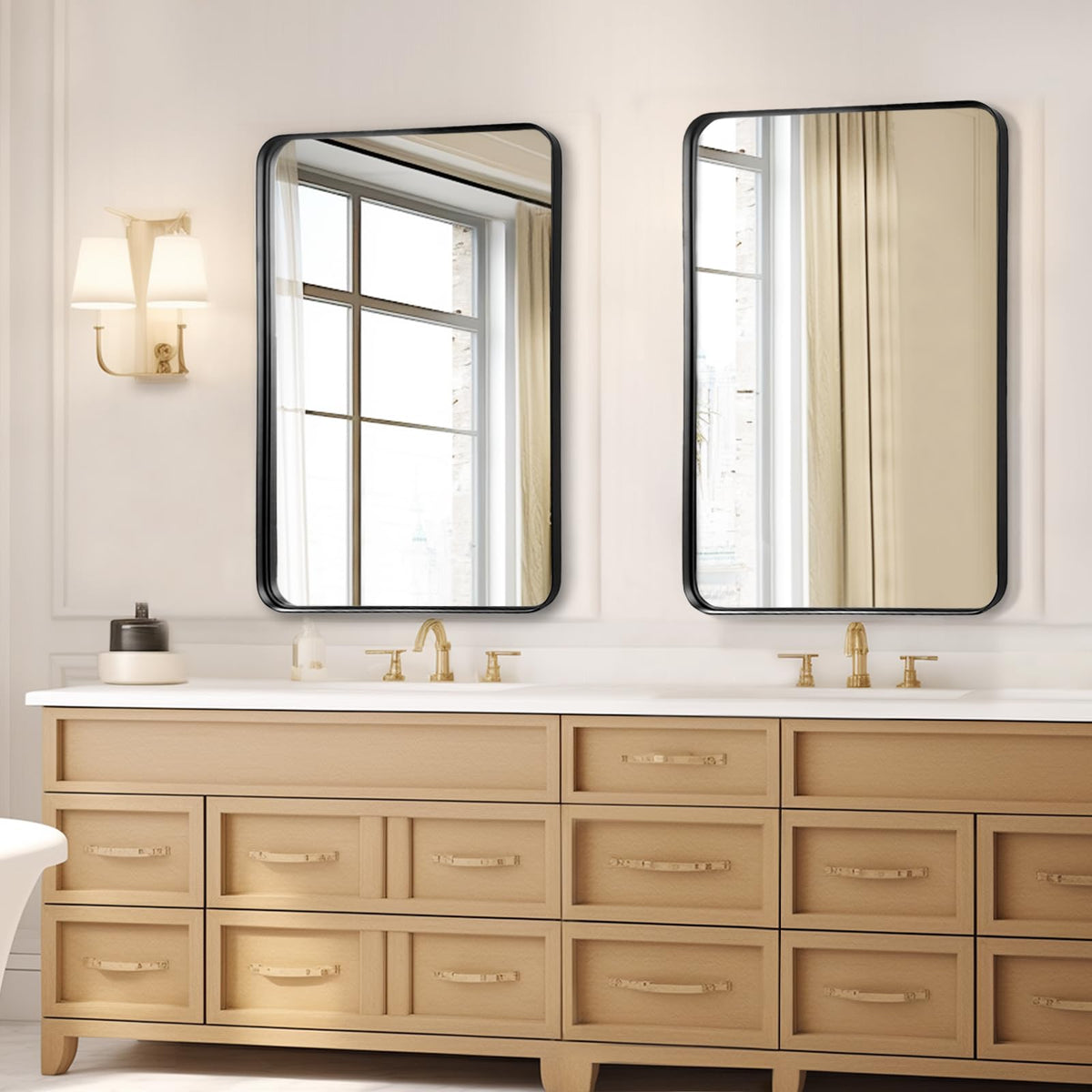 Fabuday living room decor mirror brightens space and reflects style