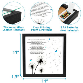 Fabuday LED shadow box can be hung or placed on a table