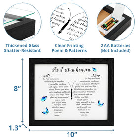 Fabuday memorial LED shadow box battery power supports easy placement