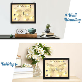 Fabuday memorial LED shadow box packaging includes sympathy card