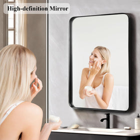 Fabuday wall-mounted vanity mirror saves space with crisp reflection