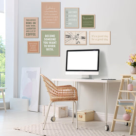 Faccito 8-piece wall art in multiple sizes for flexible layouts