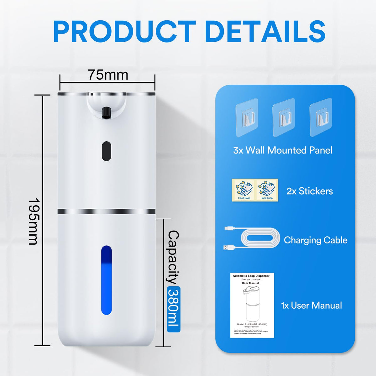 Fachixy dispenser works with hand soap, dish soap, and gel cleansers.