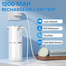Fachixy IPX5 waterproof dispenser withstands splashes in kitchen and bath.