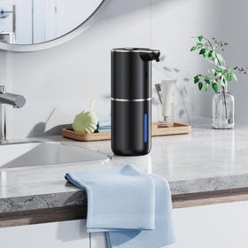 Fachixy modern dispenser blends with bathroom and kitchen decor.