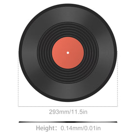 Facmogu blank vinyl record with purple center, adds a retro touch to living rooms.