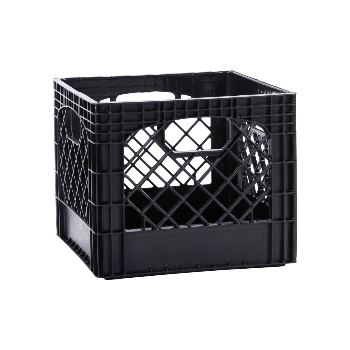 Factory Direct milk crate 16qt stackable in garage for tools.