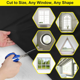 FADOTY no-drill window cover installation highlights quick, tool-free setup and removal.