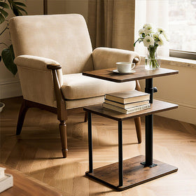 Faesun 3-Tier Night Stand with compact storage
