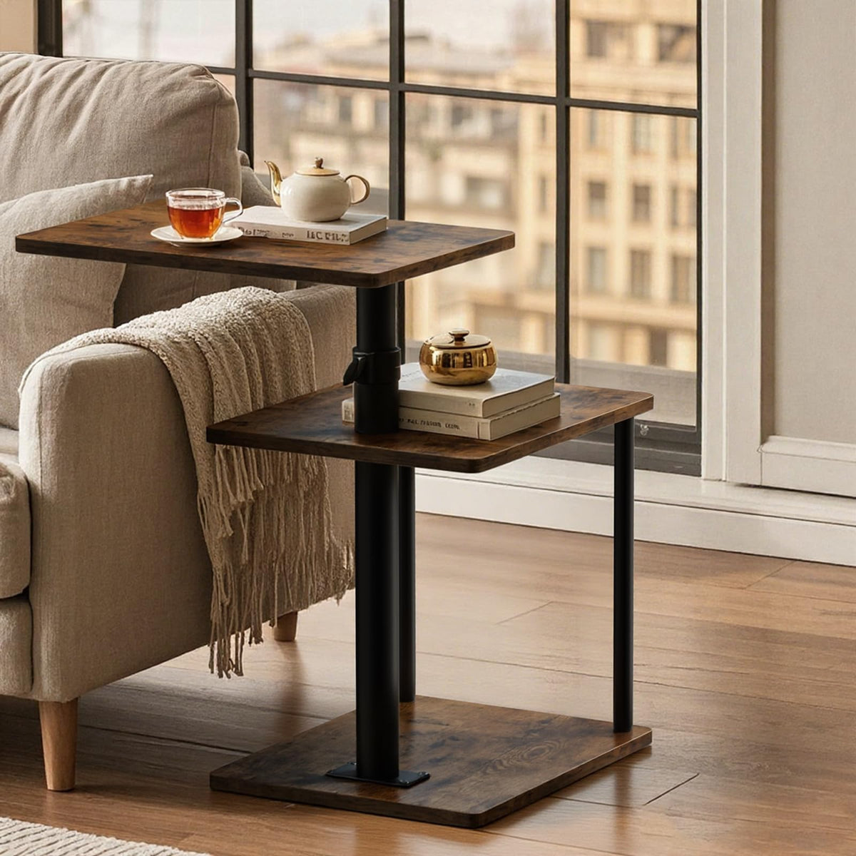Faesun C-Table TV Tray ideal for small spaces