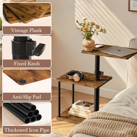 Faesun Rustic Brown Finish adds warm charm to living room