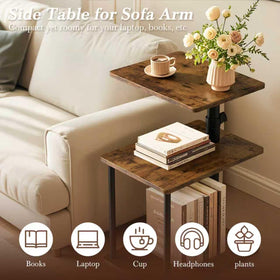 Faesun Sturdy Metal Frame with FSC wood shelves for daily use