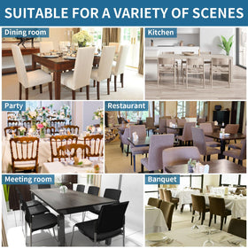 Fafua stretch dining chair cover for wedding banquets helps protect chairs and simplify cleanup