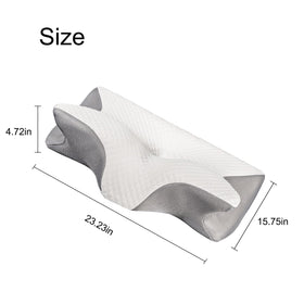 Fagofid Doreve Cloudfaser Pillow contour guides sleeping posture.