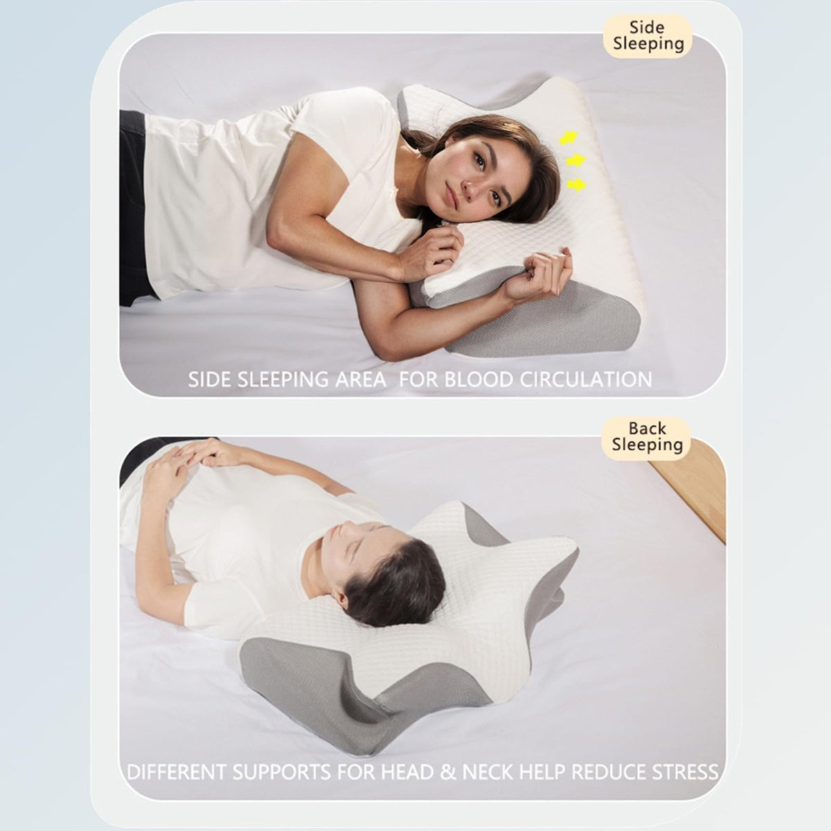 Fagofid Doreve Cloudfaser Pillow breathable open-cell foam improves airflow.