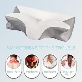Fagofid Doreve Cloudfaser Pillow orthopedic support helps reduce neck pressure.