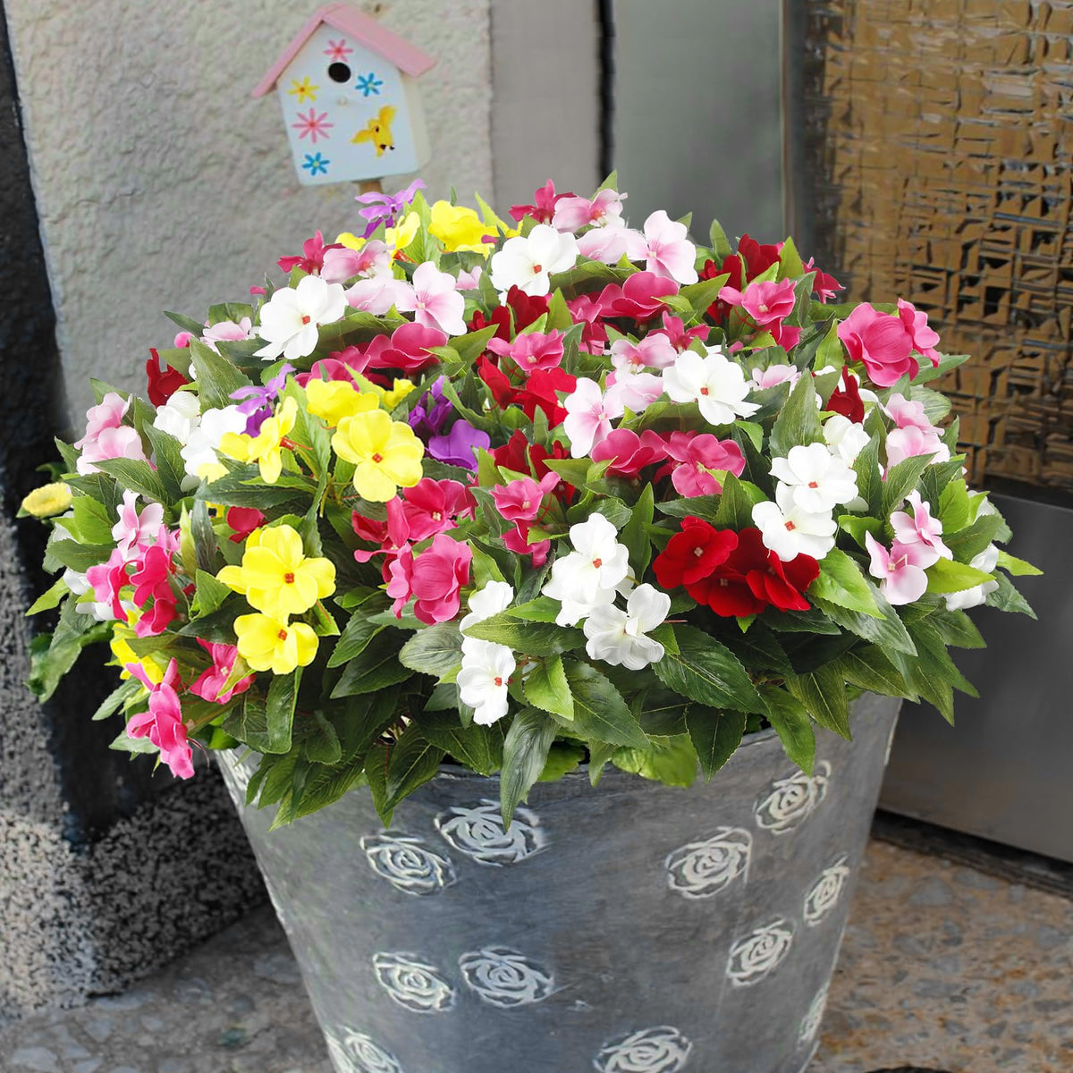 FAICOIA impatiens for hanging baskets with lifelike texture and color