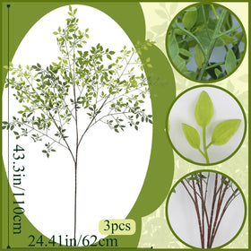 Close-up of FAICOIA nandina leaves to emphasize realistic texture and natural look.