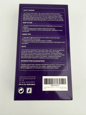 Faicuk clothes protection benefit: a moth-free closet and preserved fabrics