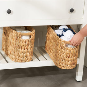 FairyHaus easy-move handle basket enables effortless relocation of storage.