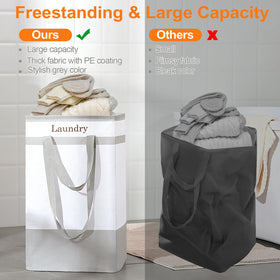 FairyHaus 78L freestanding design keeps shape even when full.